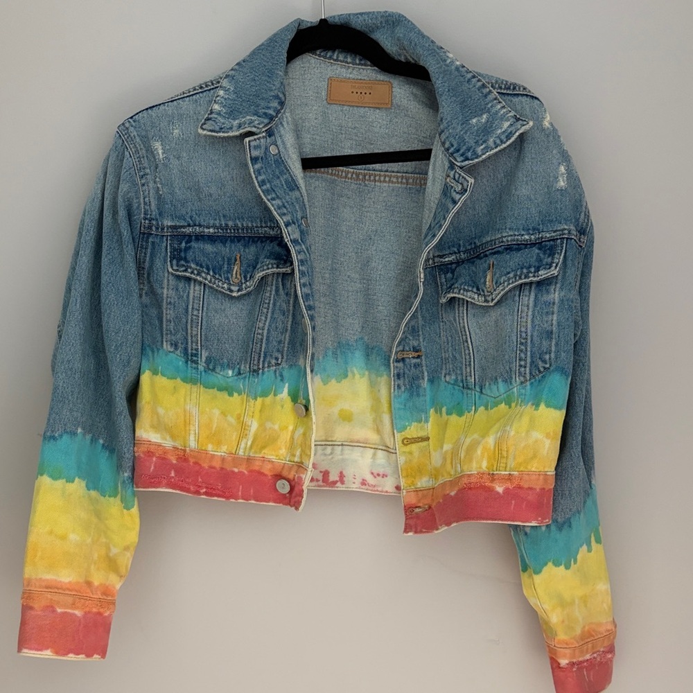 Blank NYC Multicolor Jean Jacket